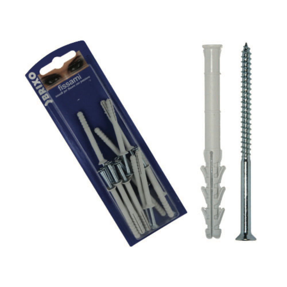 Dowel And Screw Brixo 8Mmx60Mm - 6Pcs
