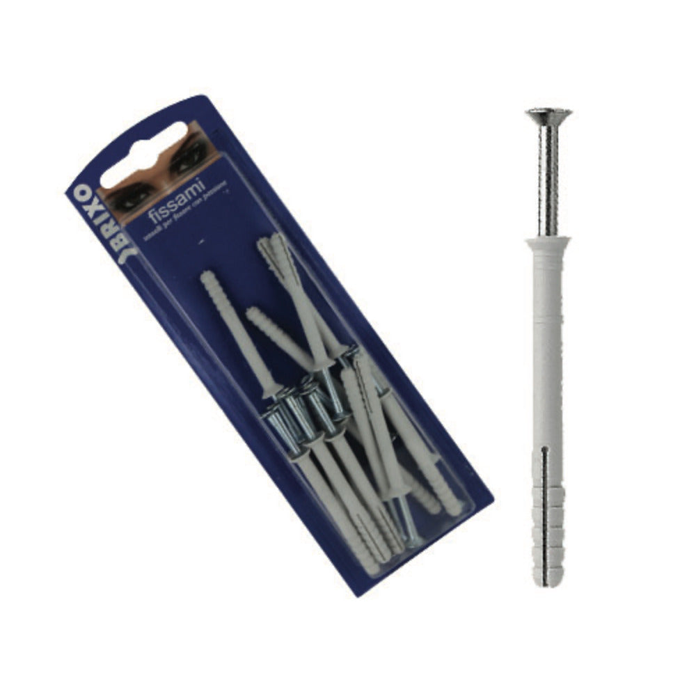 Dowel And Screw Brixo 6Mmx80Mm - 15Pcs