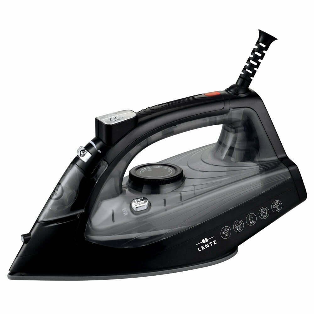 Steam iron 2200W Black, LENTZ