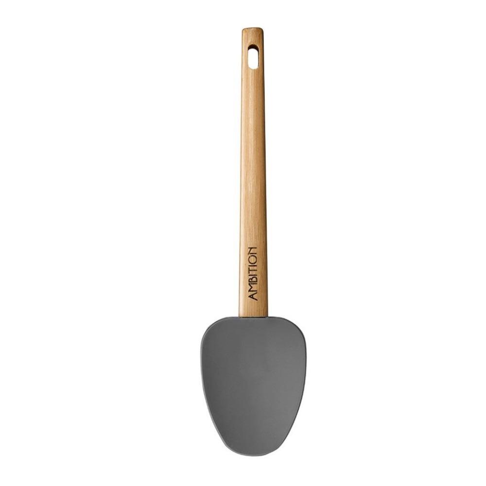 SPATULA - NORDIC - SILICONE WITH BAMBOO HANDLE