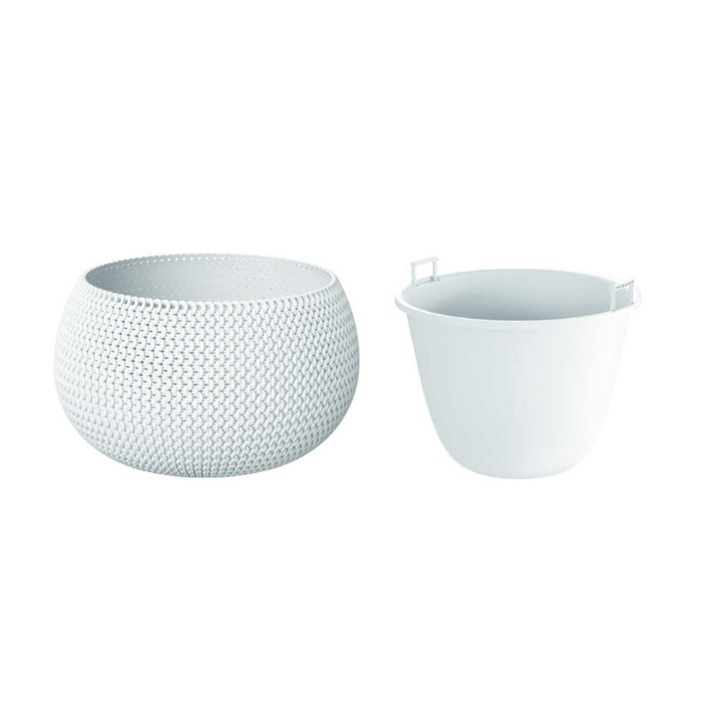 Prosperplast Spolfy Bowl Planter 37x37x21.8cm - White