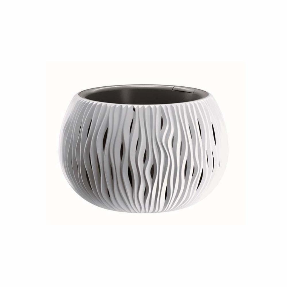 Prosperplast Sandy Bowl Planter 29x29x19.5cm - White