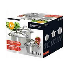 Ambition Berry Cooking Pot Set of 6 Pieces