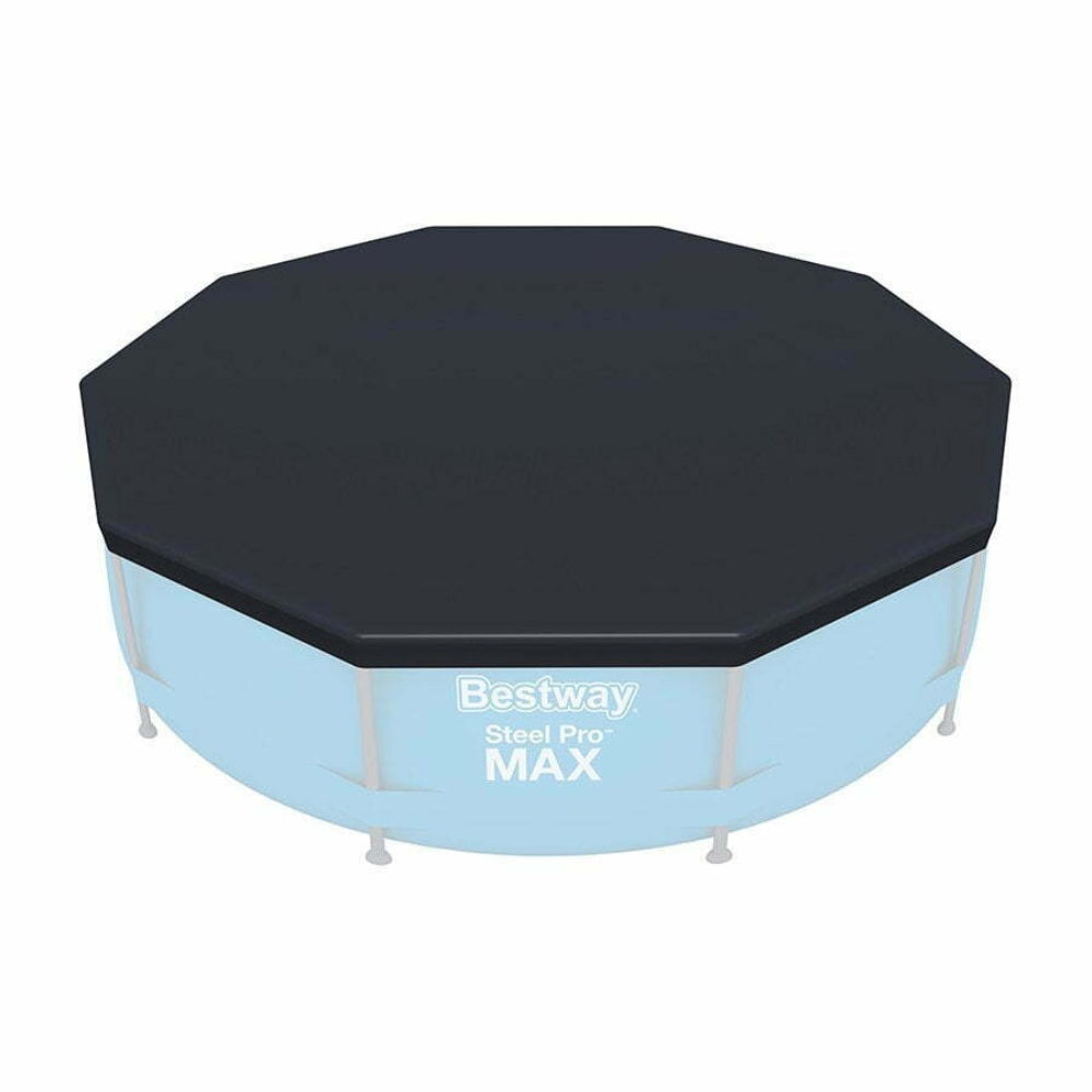 Bestway Flowclear Steel Pro Max Round Pool Cover 305cm - Black