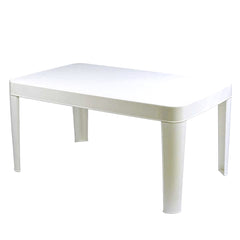 Decoris Plastic Stackable Children's Table - White