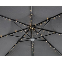 Lumineo Solar Led Parasol String Lights with Twinkle Effect - Warm White