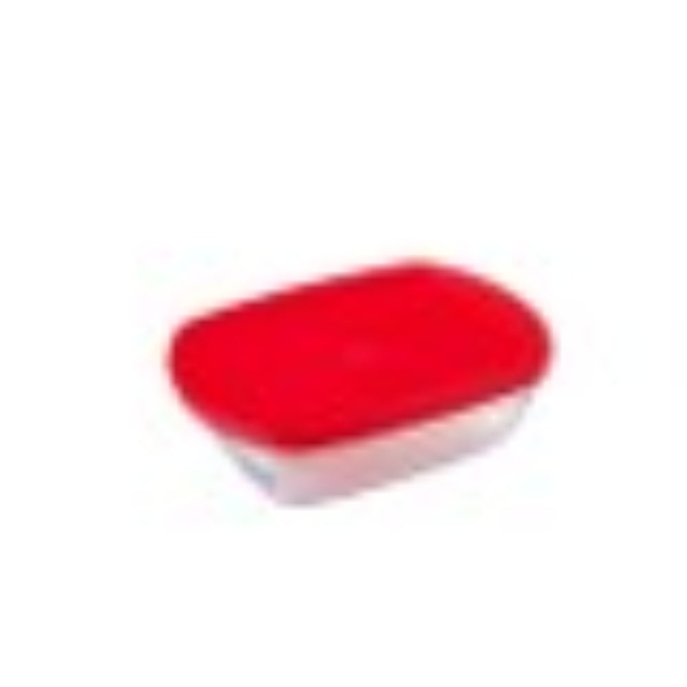 Ocuisine Rectangular Dish with Plastic Lid 23 x 15 x 6.5cm 1L