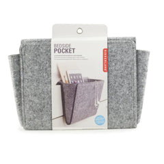 Kikkerland Felt Bedside Caddy - Grey