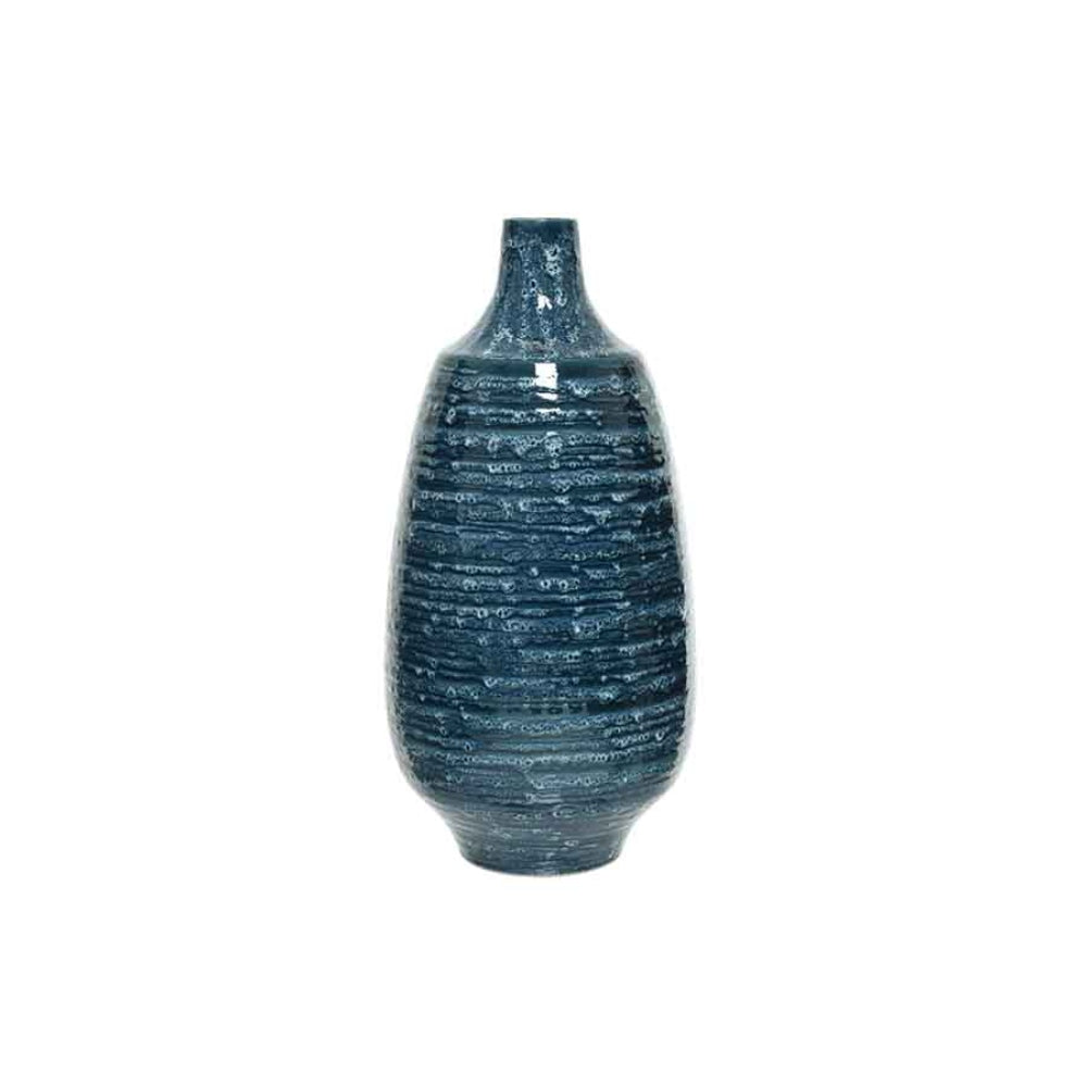 Decoris Reactive Glaze Vase 46cm - Night Blue