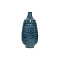 Decoris Reactive Glaze Vase 46cm - Night Blue