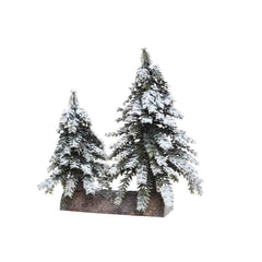 Everlands Mini Tree Set of 2 Pieces on Wood 27 x 14cm