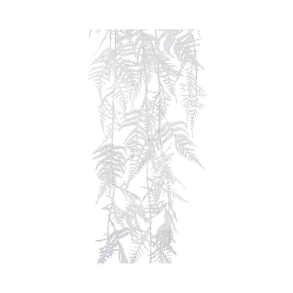 Decoris Plastic Aspargus Bush with Glitter 105cm - White