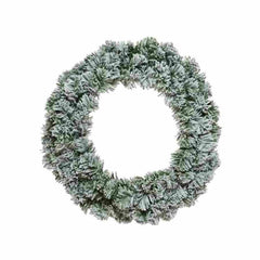 Everlands Snowy Imperial Wreath 120cm