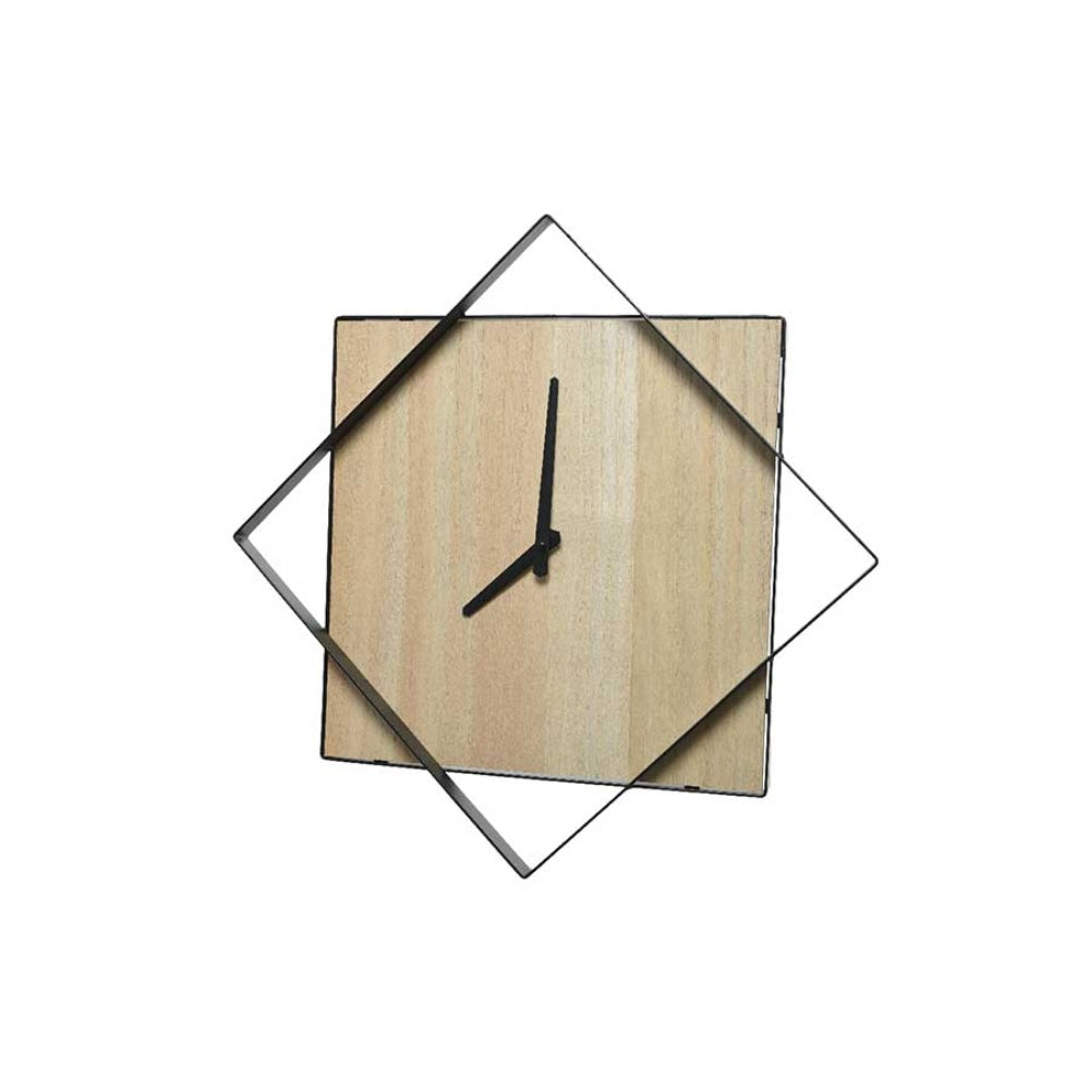 Decoris Square Clock with MDF and Iron