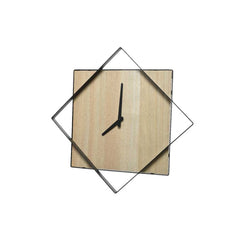 Decoris Square Clock with MDF and Iron