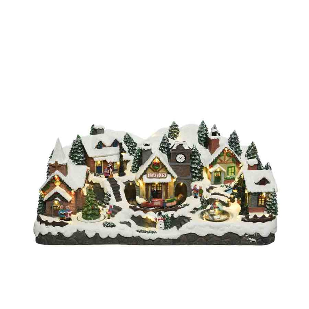 Lumineo BO Village Winter Scenery 27 x 57 x 27cm