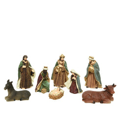 Decoris Polyresin Nativity Set of 8 Pieces 20cm