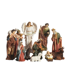 Decoris Polyresin Nativity Set of 11 Pieces 30cm - Multicolour