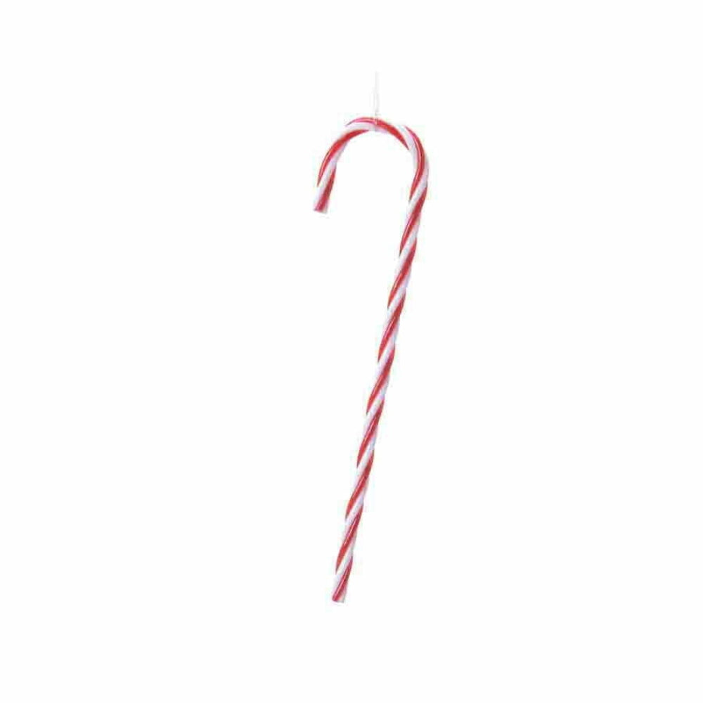 Decoris Hanging Plastic Candy Cane 13cm