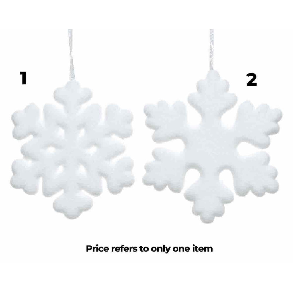 Decoris Foam Snowflake 39cm - 2 Assorted