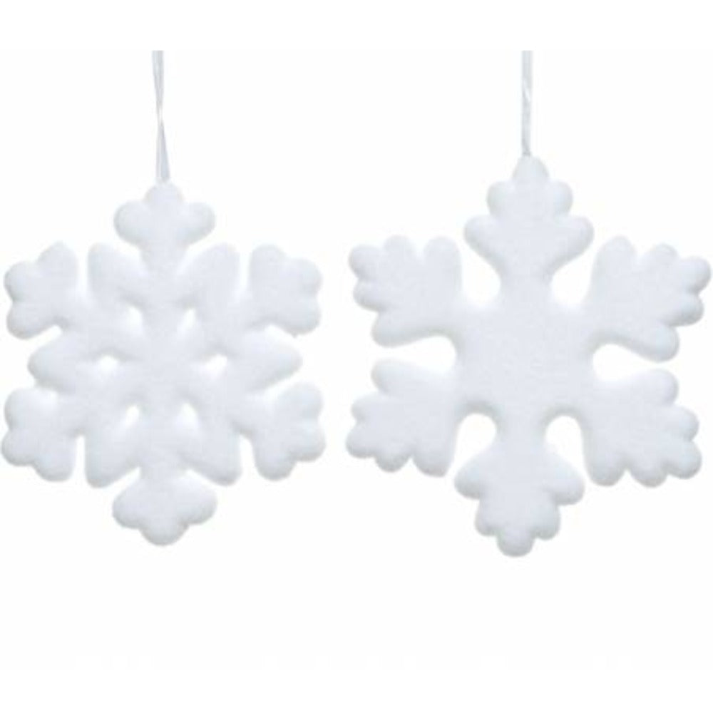 Decoris Foam Snowflake 20cm - 2 Assorted