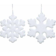 Decoris Foam Snowflake 20cm - 2 Assorted