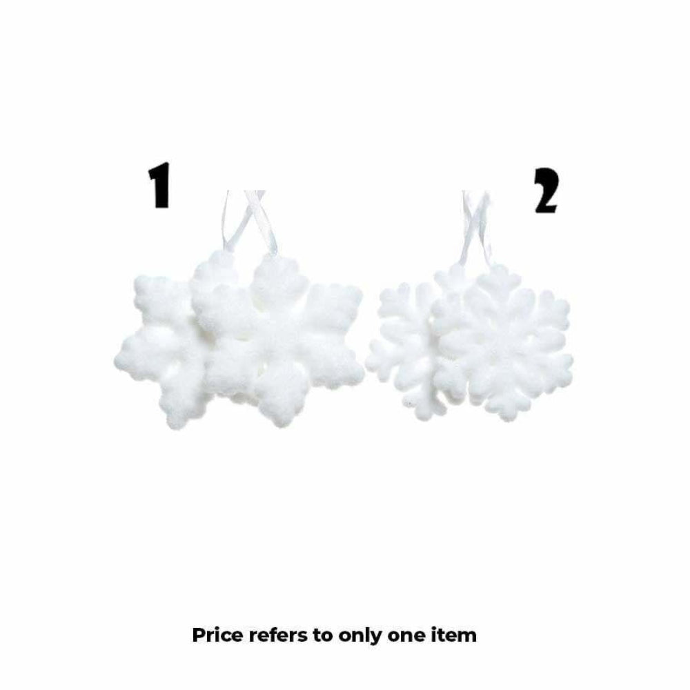 Decoris Foam Snowflake Set of 2 Pieces 11cm - 2 Assorted