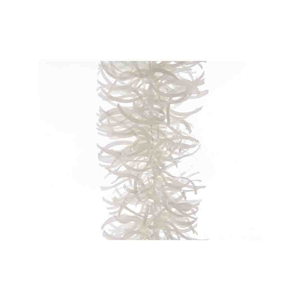 Decoris Tinsel Garland Waves 10 x 270cm - White