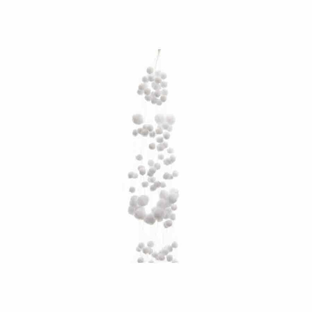 Decoris Snowball Garland 135cm