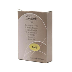 Decoris Bauble Hangers Box of 50 Pieces - Gold