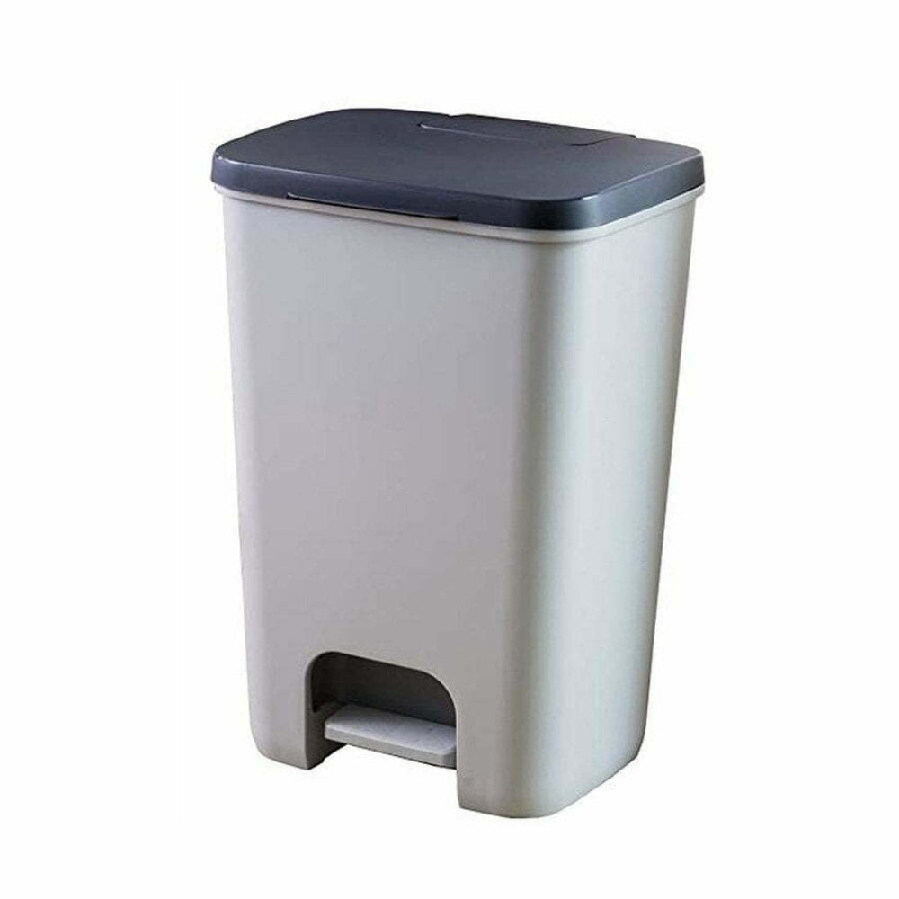 Curver Essentials Bin 40L with Pedal - Grey