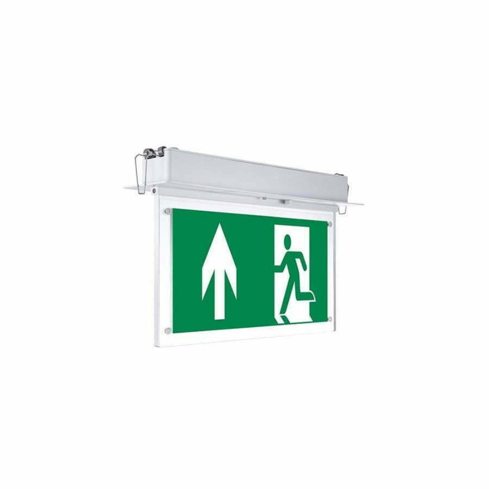 Optonica Led Recessed Fixed Emergency Exit Sign