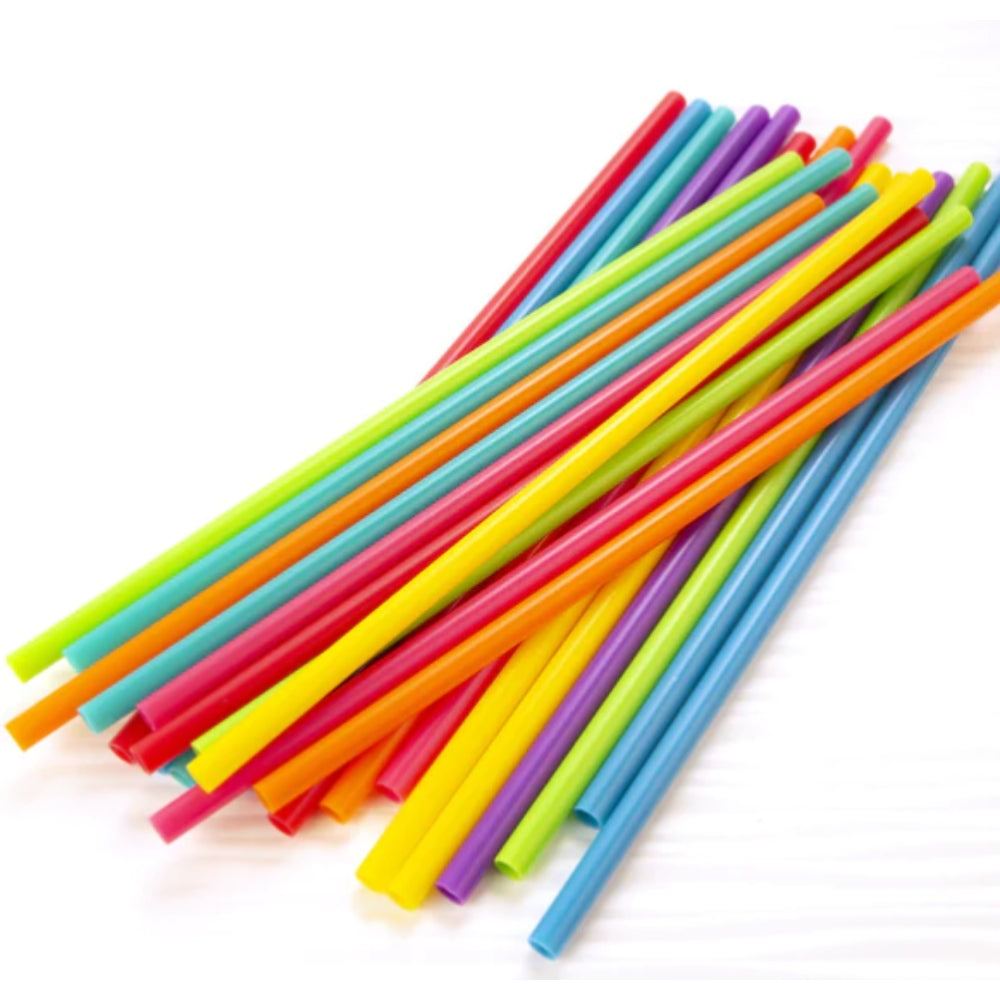 Kikkerland Reusable Straws 28cm - Bright Colours