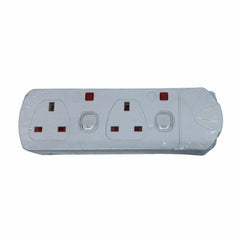 Power-On 2 Way 13A ABS Extension Socket without Wire