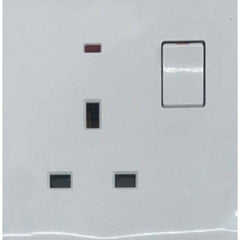 Dpm Single Socket with Switch and Neon 13A