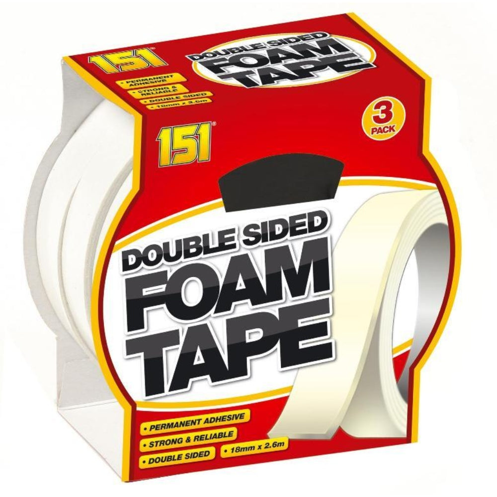 151 Double Sided Tape Foam - 3 Rolls