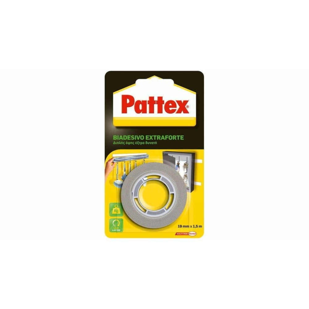 Pattex Double Sided Tape Extra Strong 1.9cm x 1.5m - 12 Strips