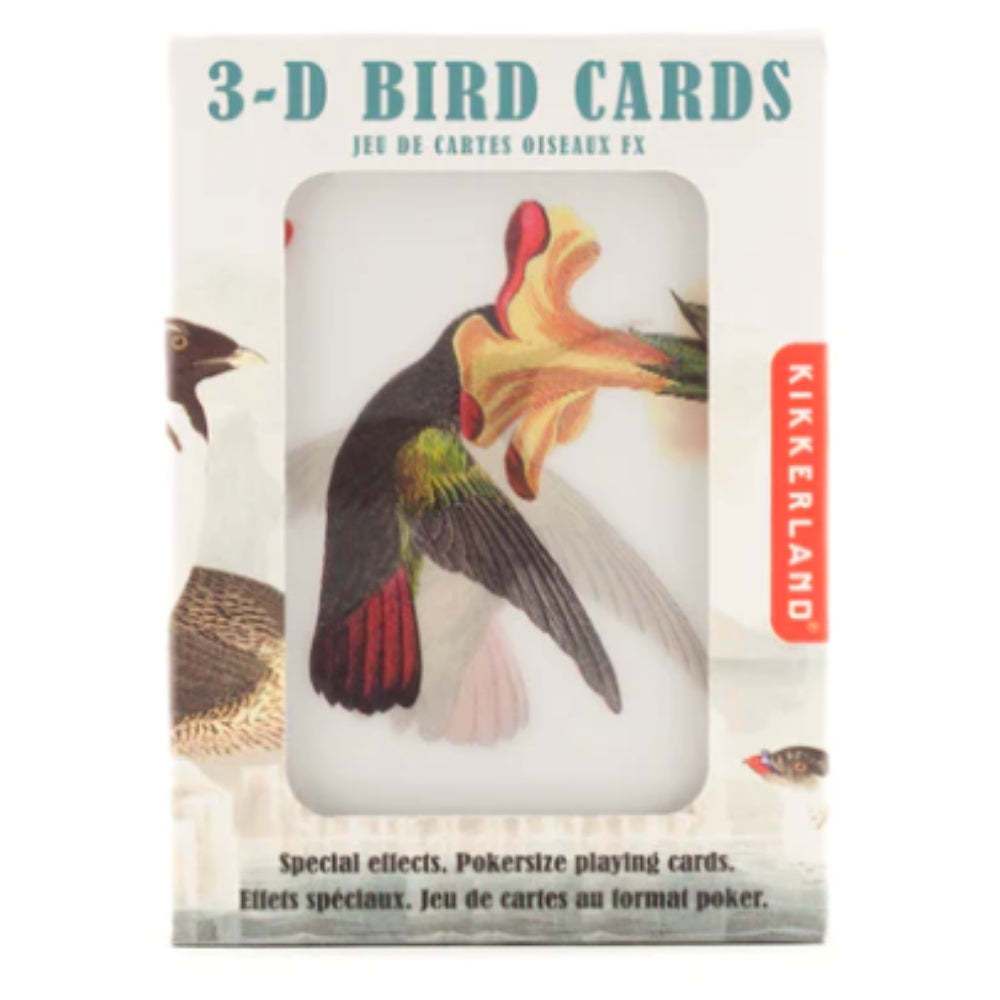 Kikkerland 3D Birds Playing Cards