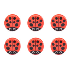 Kikkerland Ladybug Bag Clips, Set of 6