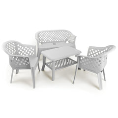 Ipae-Progarden Veranda Set without Cushion - White