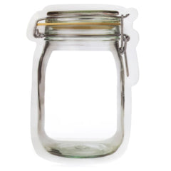 Kikkerland Jam Jar Zip Bags - Small