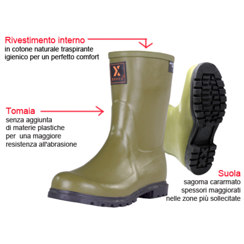 Brixo Long Rubber Boots - Size 45