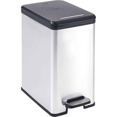 Curver Deco Slim Bin 25L with Pedal - Silver