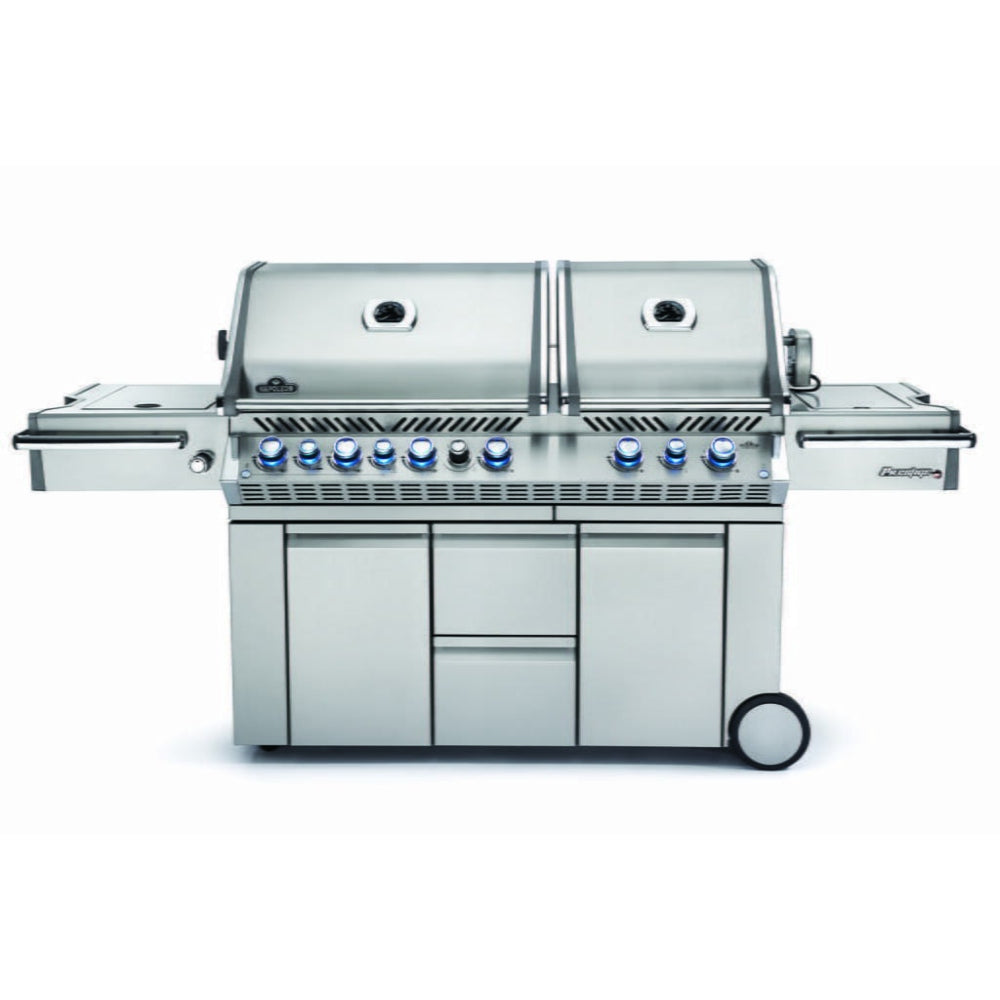 Napoleon Prestige Pro825™ Propane Gas Grill + Infrared Rear & Bottom Range Burner - Stainless Steel