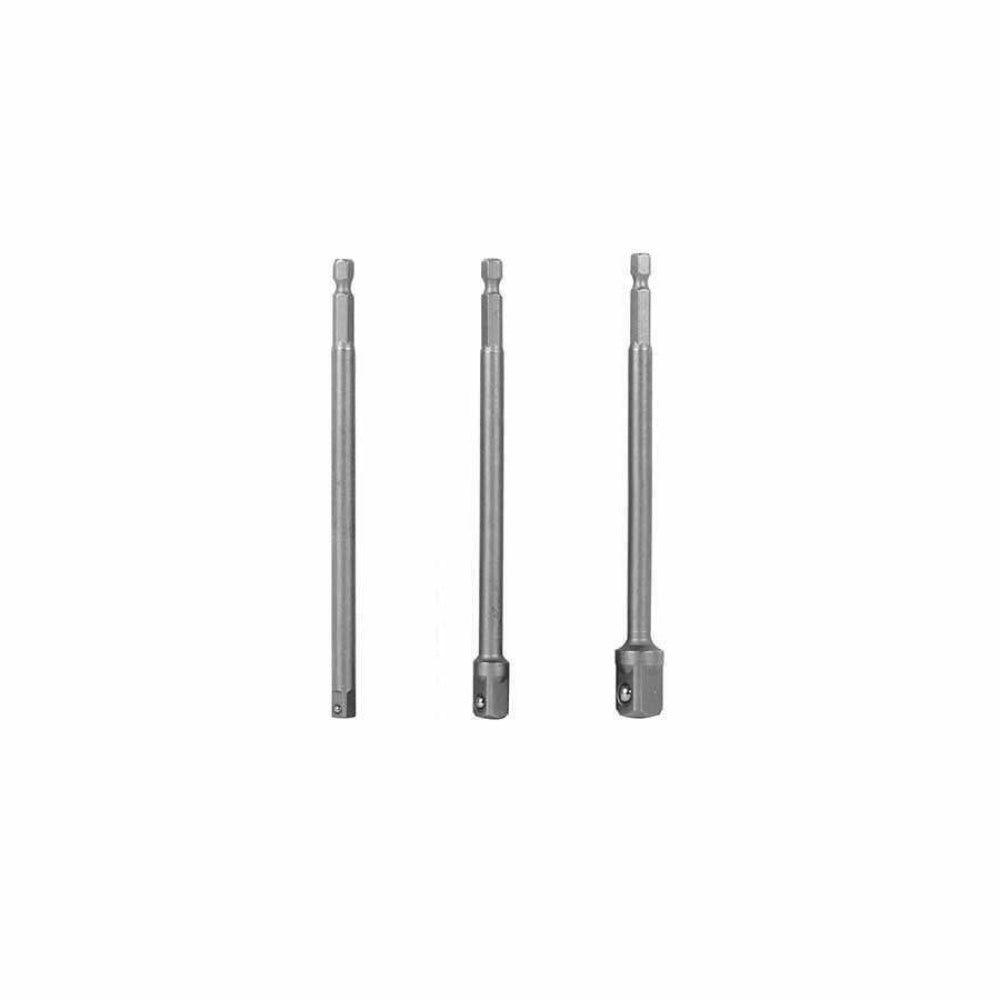 Truper Long Adapters For Socket Set Of 3