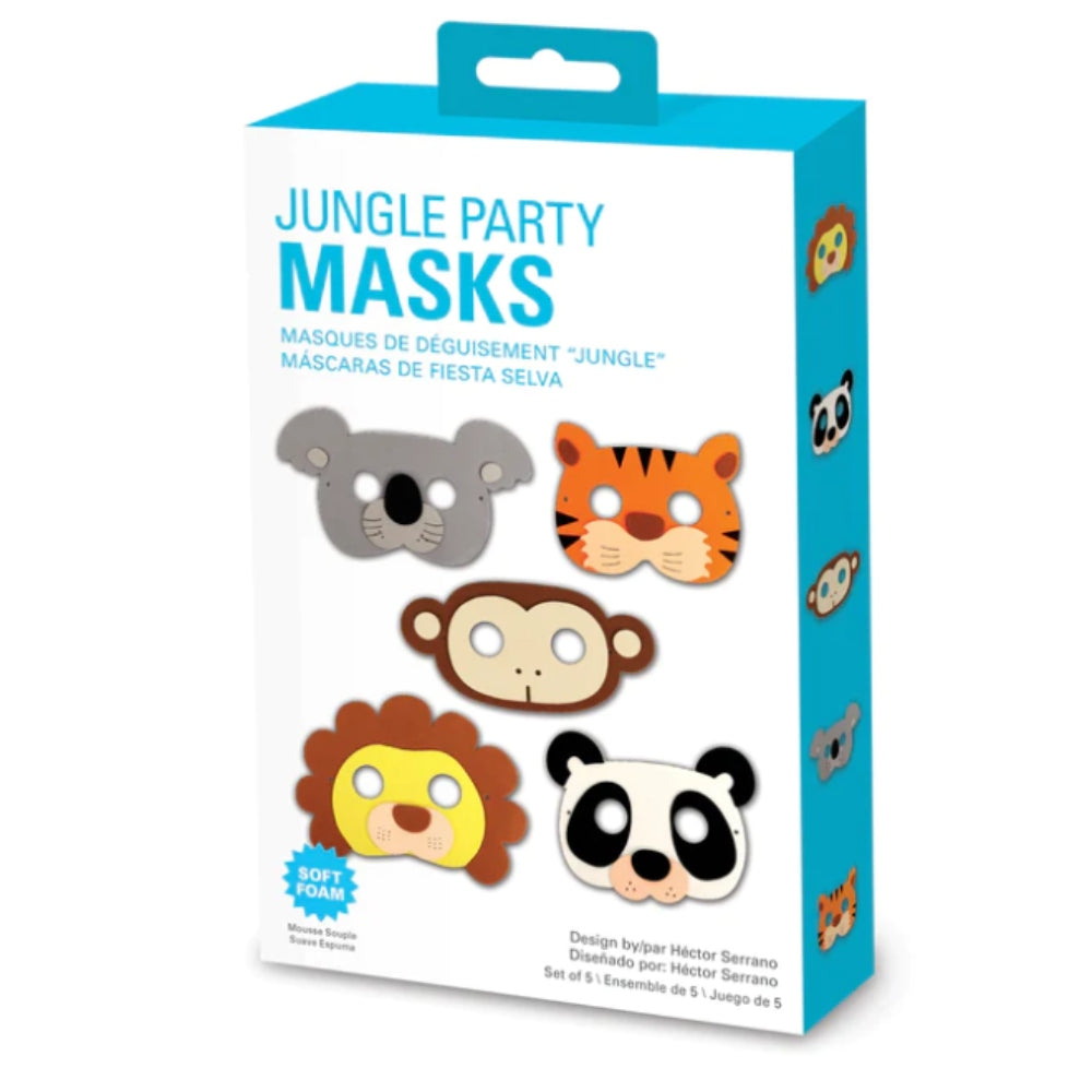 Kikkerland Jungle Mask Set of 5