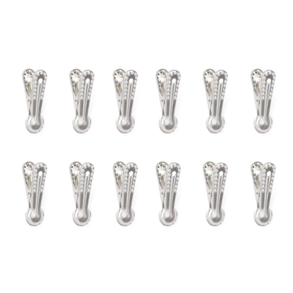 Kikkerland Aluminium Bag Clips Set of 10