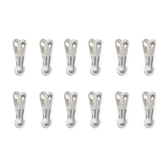 Kikkerland Aluminium Bag Clips Set of 10