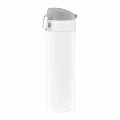 Ambition Glossy Thermal Mug With Safety Button 420ml White