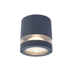 Lutec Focus Ceiling Light with GU10 Bulb Holder - Dark Grey